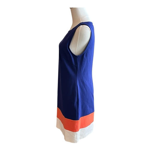 Trina Turk Royal Blue Colorblock‎ Sheath Dress | Size 6 - Picture 3 of 7